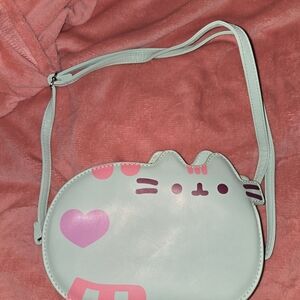 Pusheen Mint Green and Pink Shoulder Bag